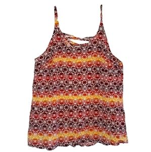 Boutique Multicolor Spaghetti Strap Tank Top Plus Size 0X